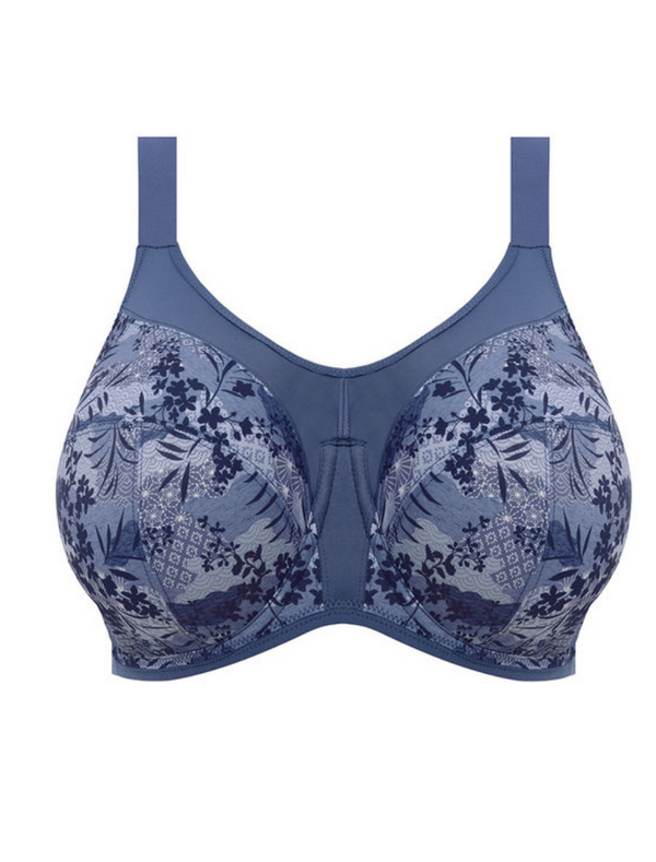 Elomi Energise Underwire Sports Bra With J Hook, Vintage Denim