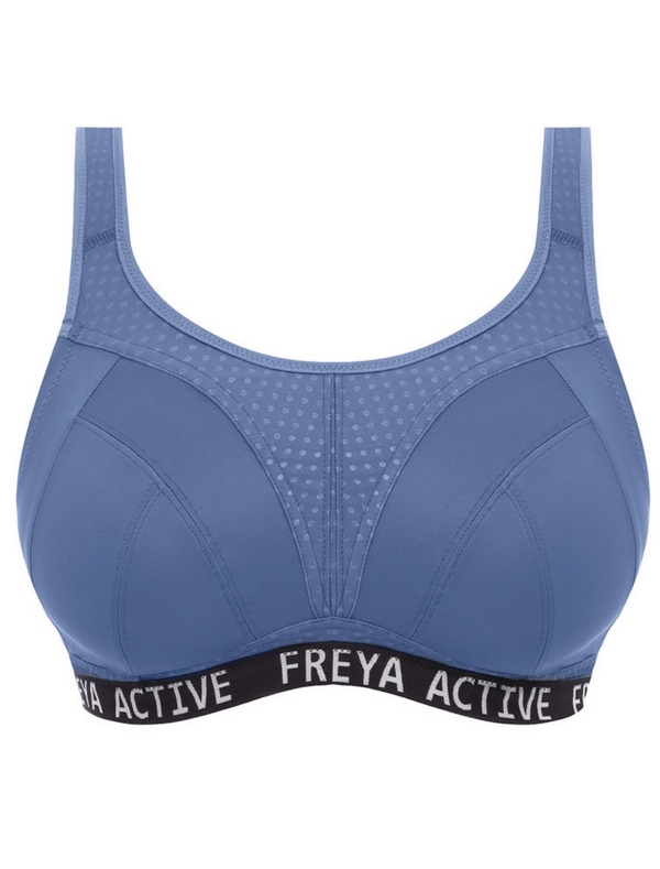 Freya Dynamic Non Wired Sports Bra, Denim | Freya Sports Bra