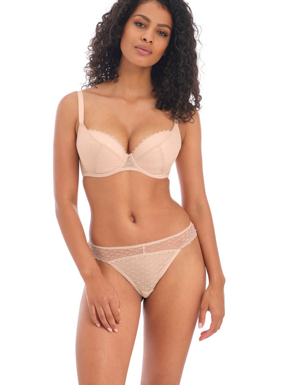 Freya Signature UW Padded Plunge Bra, Natural Beige | Freya Plunge Bras