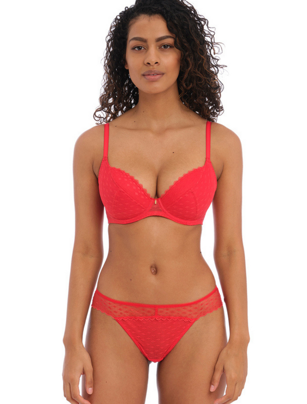 Freya Signature UW Padded Plunge Bra, Chili Red | Freya Plunge Bras