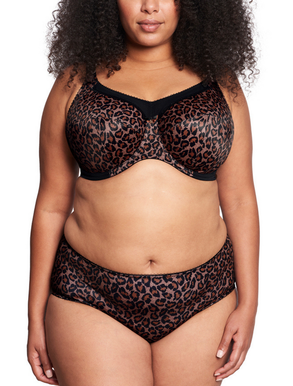 Goddess Kayla U/w Full Cup Bra in Dark Leopard | Goddess Bras
