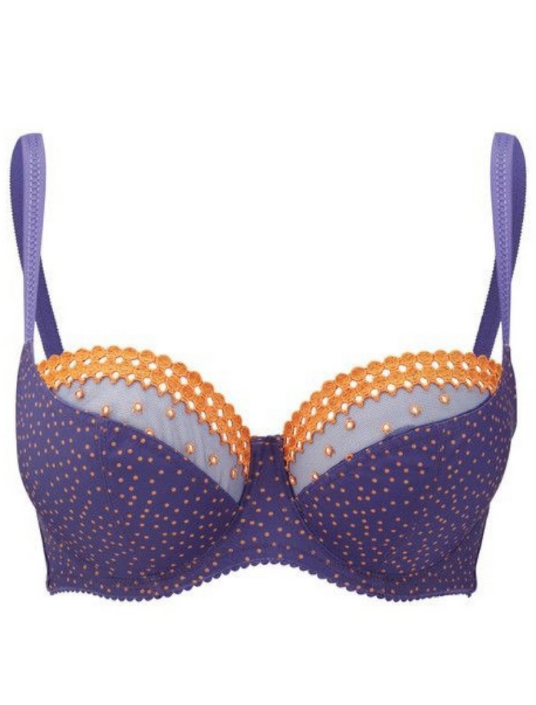 Panache Minnie Balcony Bra Blue Orange – Bras & Honey USA