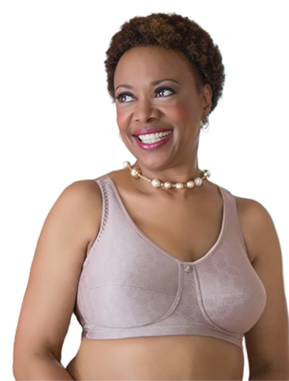 American Breast Care Women's 103 Rose Contour Bra Black Size 46 DDD