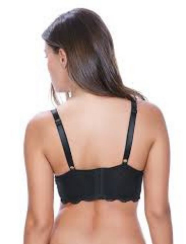 Freya Fancies Underwire Longline Bra Black | Black Longline Bra