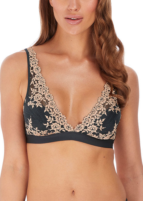 Wacoal Women's Take The Plunge Soft Cup Bra - Lace Plunge Neckline With Front Closure