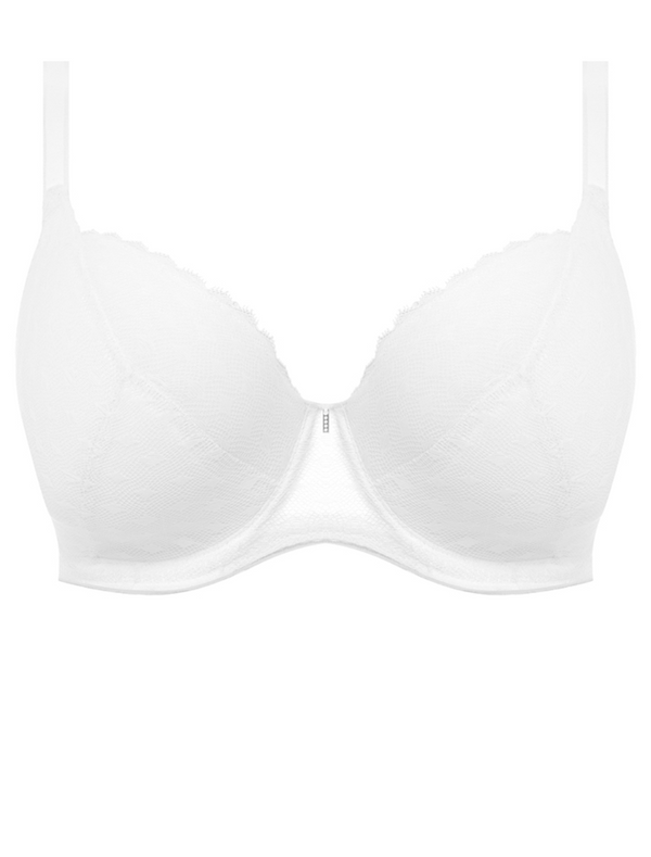 Freya Signature UW Padded Plunge Bra, White | White Freya Plunge Bras