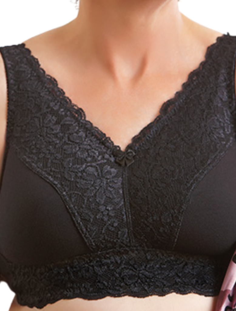 American Breast Care 503 Embrace Bra, Black  Black American Breast Ca –  Bras & Honey USA