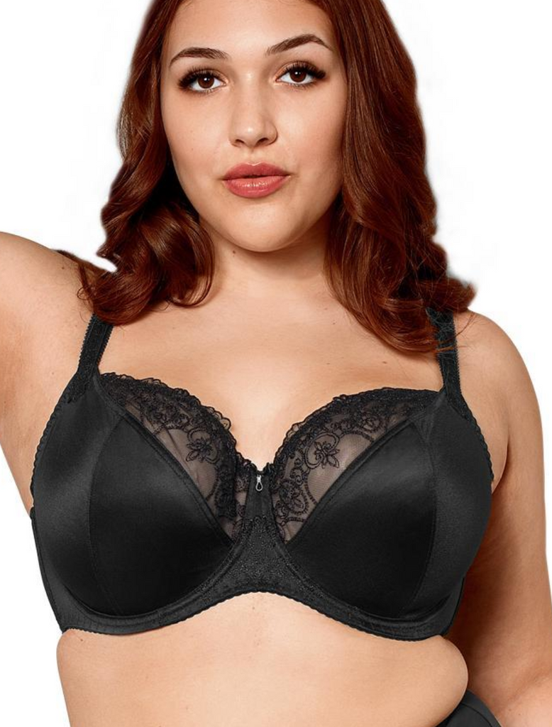 Fit Fully Yours Veronica Multi-Part Full Coverage Bra, Black