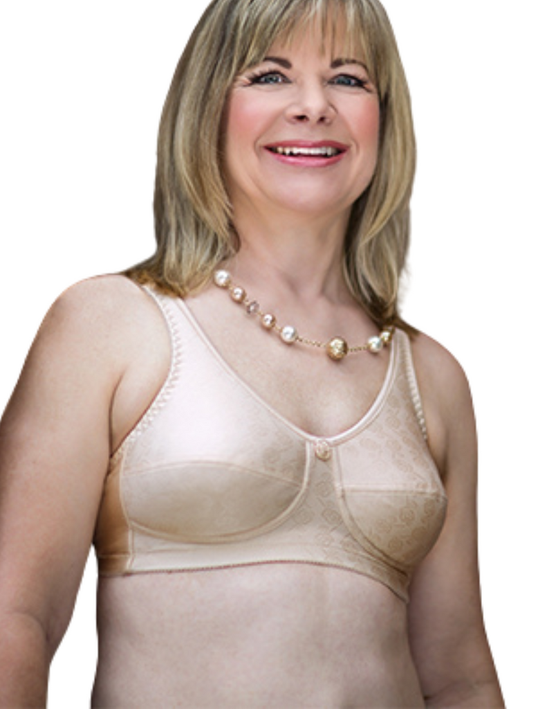 American Breast Care Mastectomy Bra Regalia Size 50B Beige at   Women's Clothing store