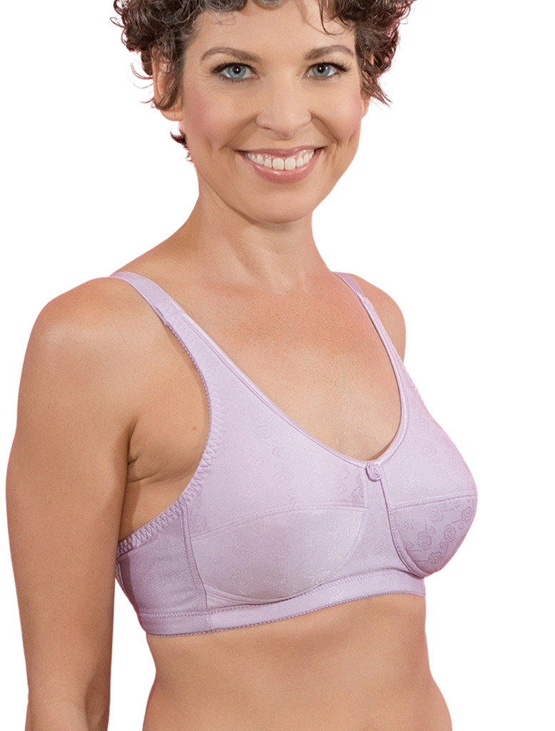 American Breast Care Mastectomy Bra Rose Contour 103 Lilac | Lilac Rose Contour Bra
