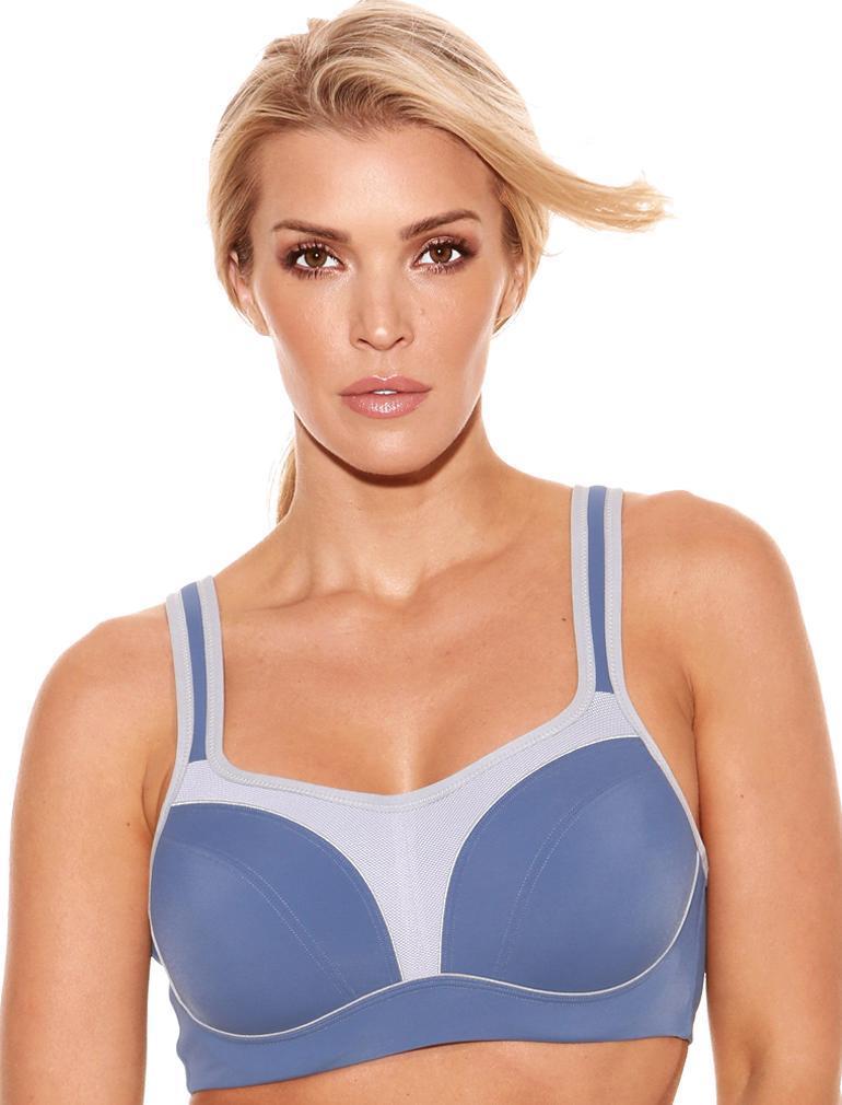 Fit Fully Yours Pauline Underwire Sports Bra, Blue Silver | Blue Fit Fully Yours Sports Bras