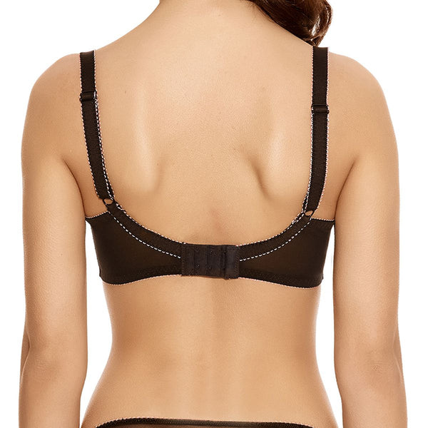 Freya Siren Sujetador balconette escotado con aros, negro
