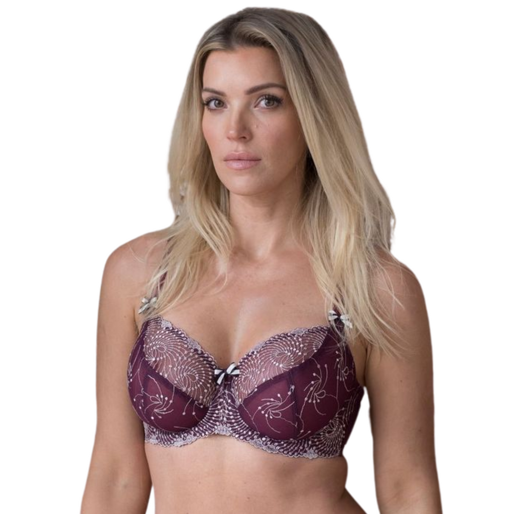 Fit Fully Yours Nicole See-Thru Underwire Lace Bra, Blossom Lilac – Bras &  Honey USA