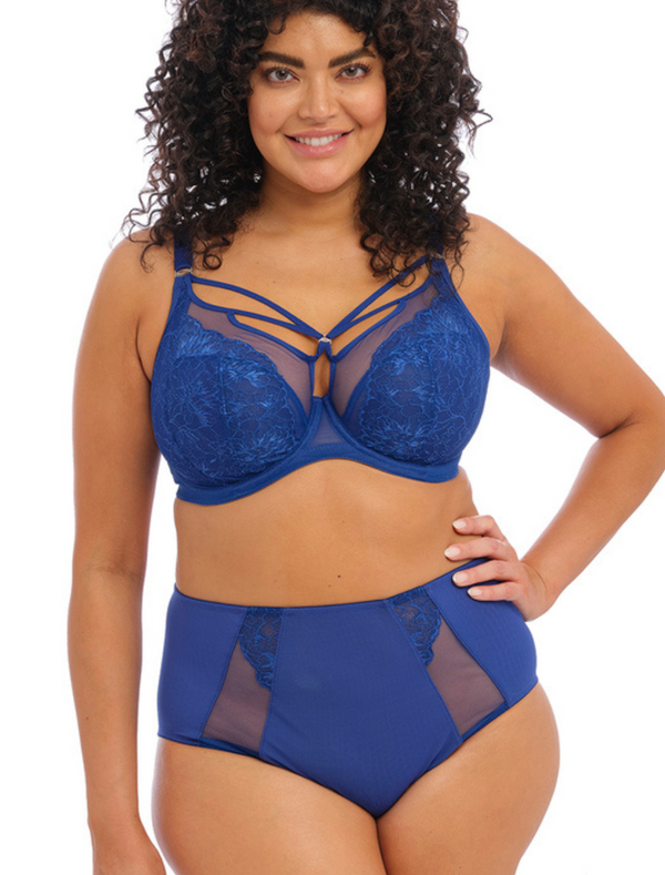 Elomi Brianna Underwire Plunge Bra, Lapis Blue