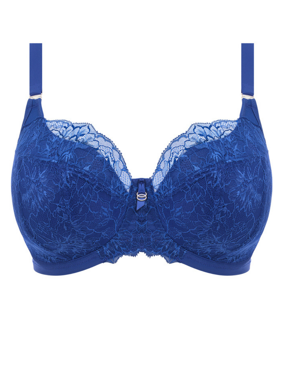 Elomi Brianna Underwire Padded Half Cup Bra, Lapis Blue Bras & Honey USA