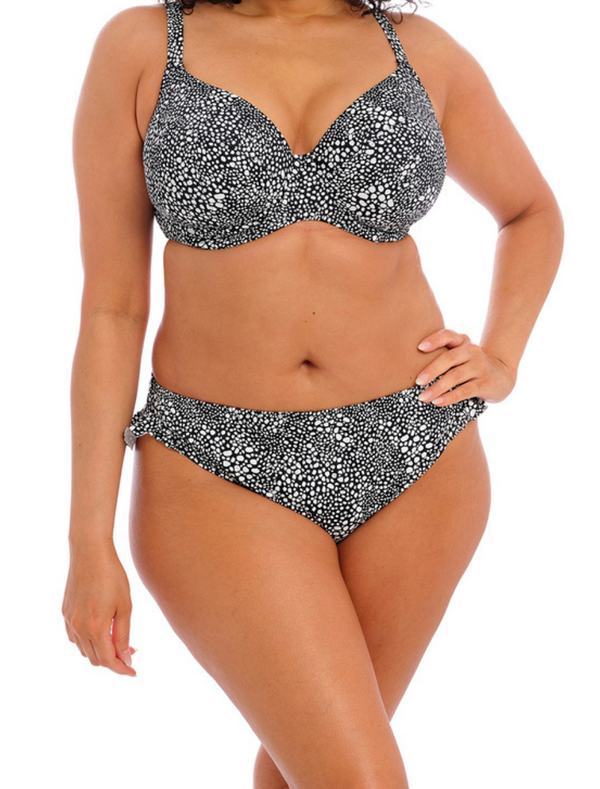 Elomi Pebble Cove High Leg Swim Brief, Black | Elomi Pebble Cove Briefs