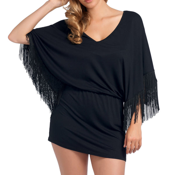 Freya Festival Kaftan, Black