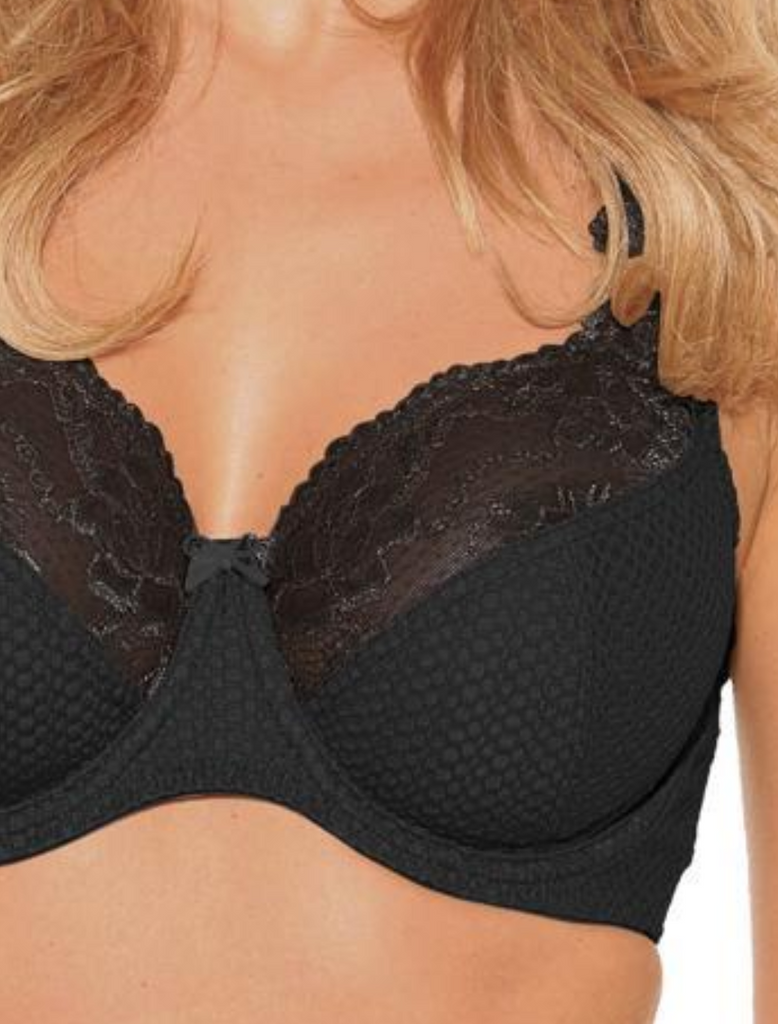 Fit Fully Yours Serena Lace Underwire Bra, Black – Bras & Honey USA