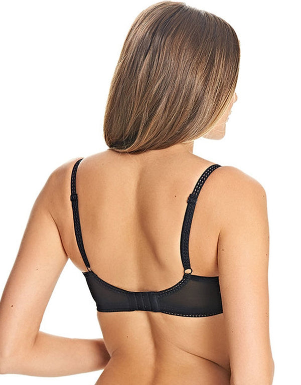 Freya Soiree Lace Padded Plunge Bra, Black