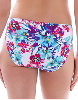 Braguita de bikini fruncida de tiro medio Fantasie Sardinia, multicolor