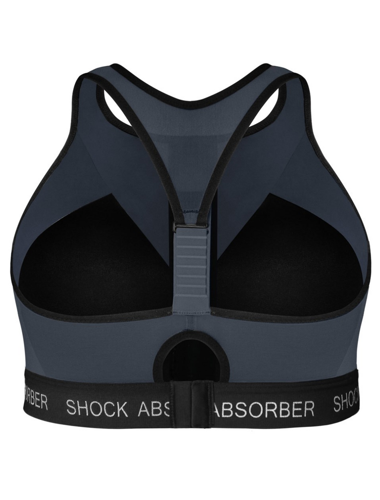 Shock absorber zip top front sports bra