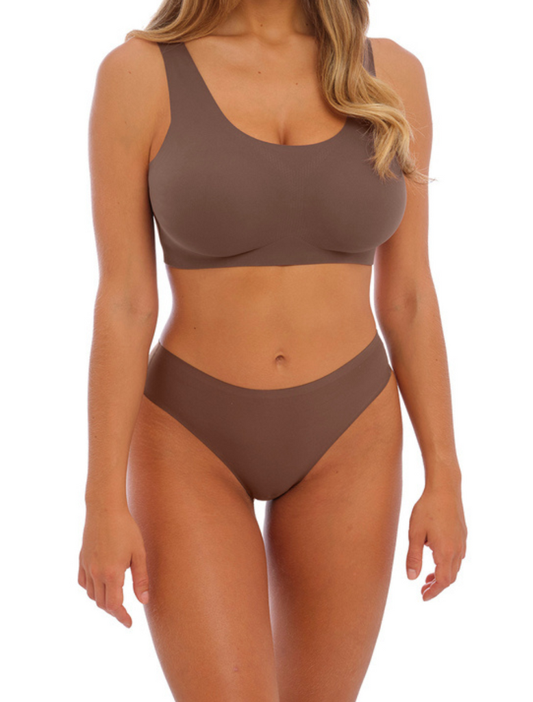 Fantasie Smoothease Invisible Stretch Full Thong , Coffee Roast – Bras &  Honey USA